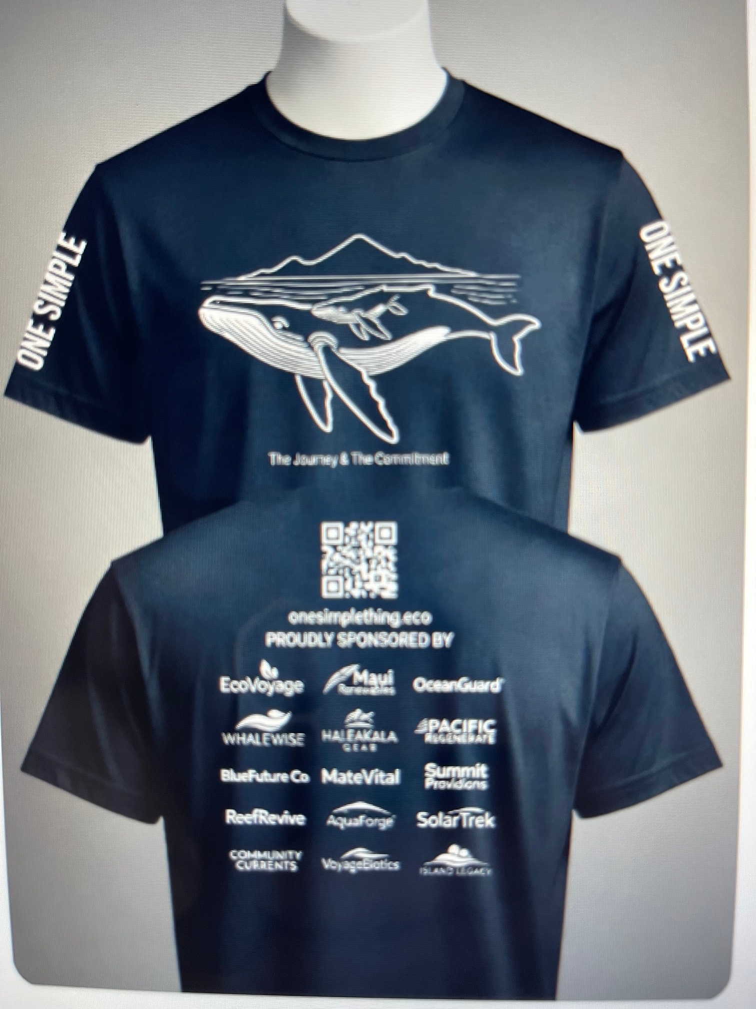 One Simple Thing tour shirt — back